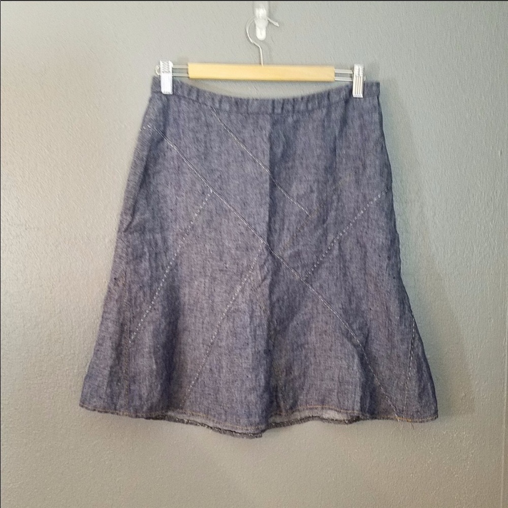 cAbi Linen Denim look Skirt 4 Style 930